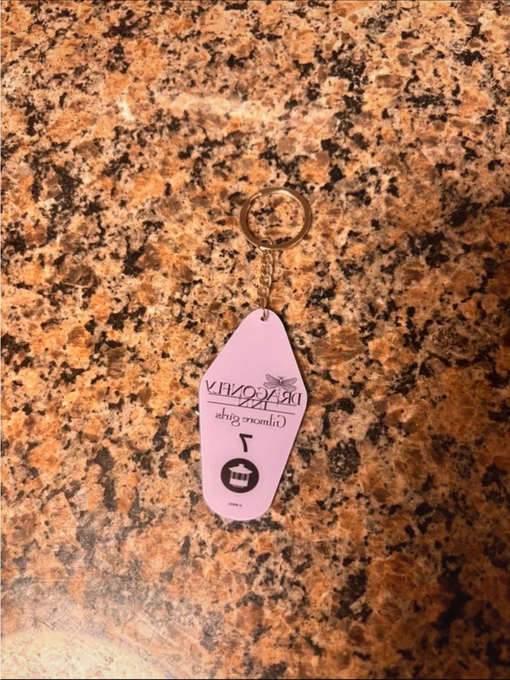 Lilac Gilmore Girls Room Key - Key Tag